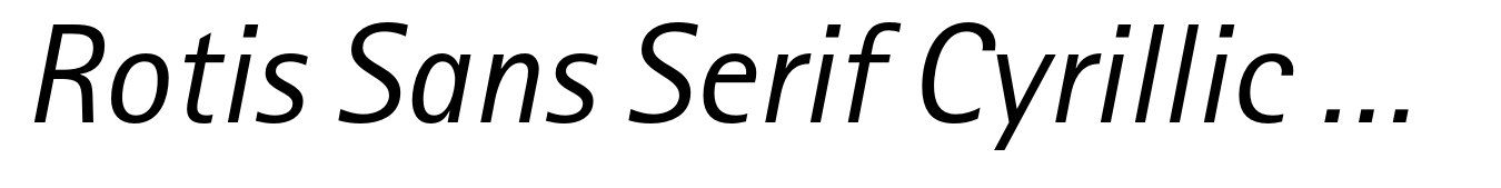 Rotis Sans Serif Cyrillic 56 Italic